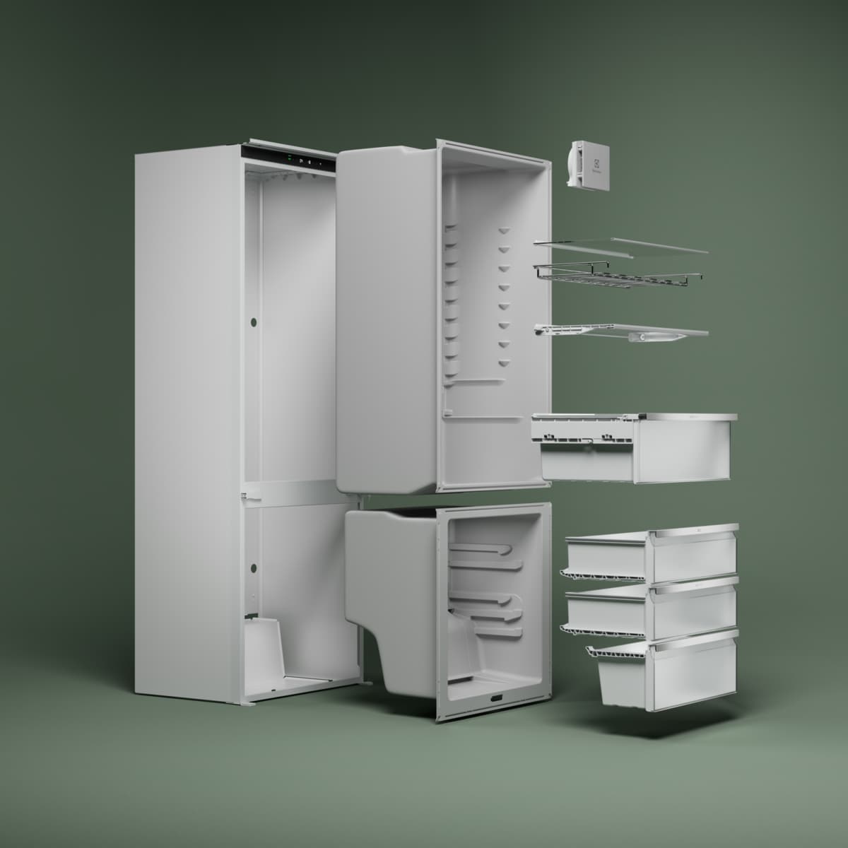 Electrolux - Εντοιχιζόμενος ψυγειοκαταψύκτης - ENP7TD75S