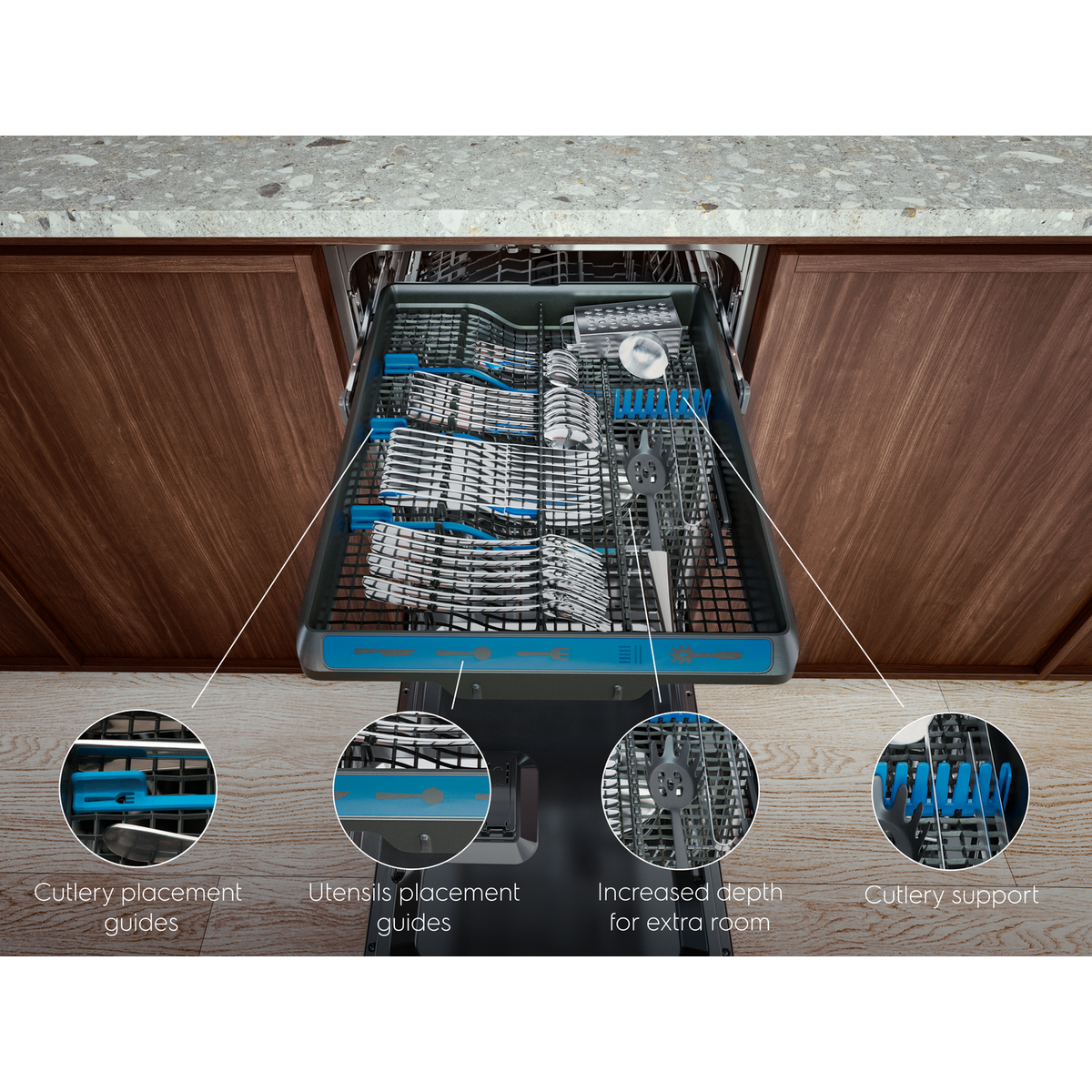 Electrolux - Εντοιχιζόμενο πλυντήριο πιάτων - EEM48320L