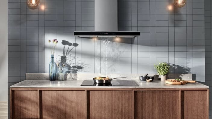 εστία με Hob2Hood λειτουργία