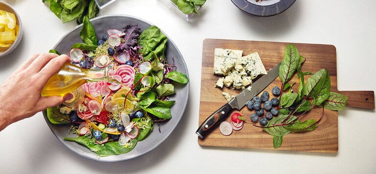 Blueberry, Beets & Blue Cheese Salad