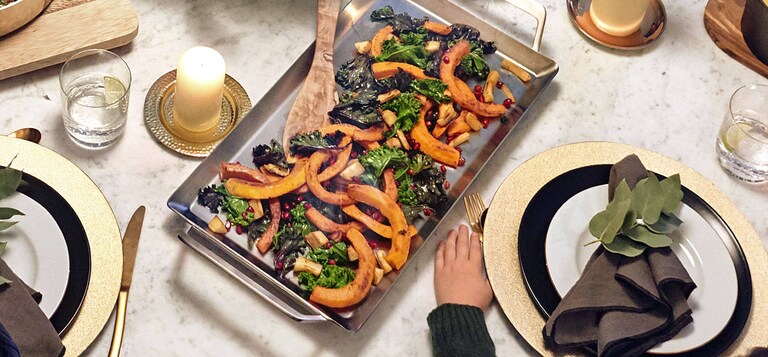 Pumpkin & Kale with Pomegranate